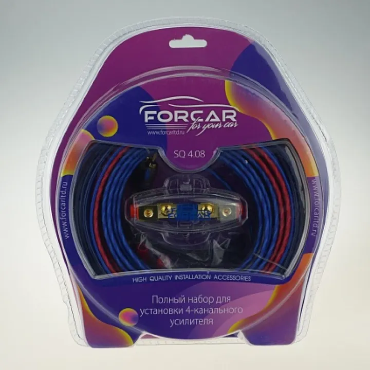 FORCAR SQ 4.08 Комплект установочный для 4-канального усилителя в Тольятти
