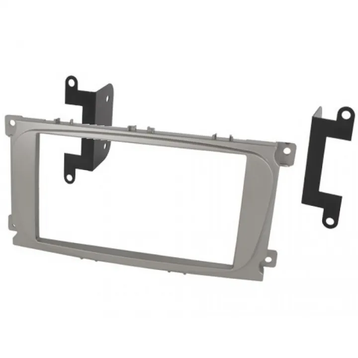 Intro RFO-N15S Рамка 2 DIN для FORD Focus 2, Mondeo, C-Max, S-max, Galaxy new silver в Тольятти