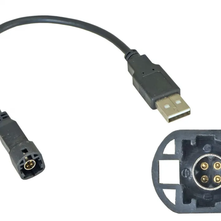 Incar USB VW-FC106 USB-переходник VW, SKODA (тип1) для подключения магнитолы INCAR к штатному разъему USB в Тольятти