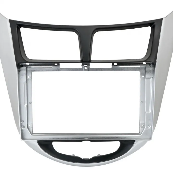 Incar RHY-FC803 Рамка UMS для HYUNDAI Solaris 2011-2017, 9" BLACK/SILVER в Тольятти