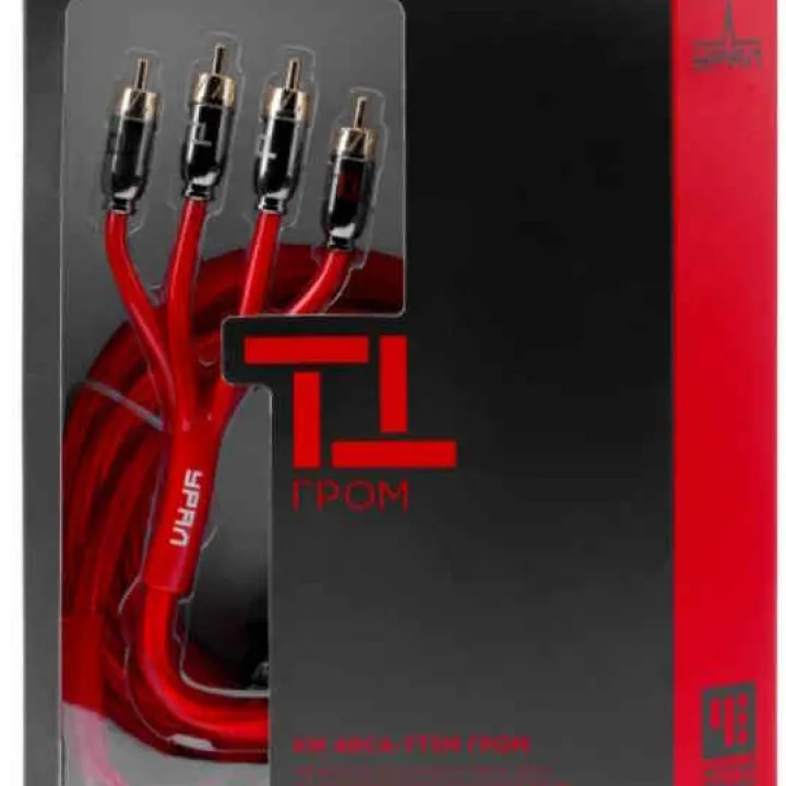RCA кабель 4 канала УРАЛ ТТ КМ 4RCA-ТТ5М ГРОМ в Тольятти