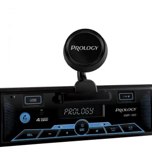 PROLOGY SMP-300 USB Bluetooth FLAC multicolor магнитола с магнитным держателем для смартфона