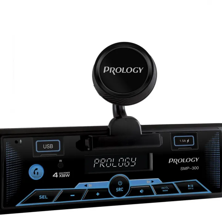 PROLOGY SMP-300 USB Bluetooth FLAC multicolor магнитола с магнитным держателем для смартфона в Тольятти