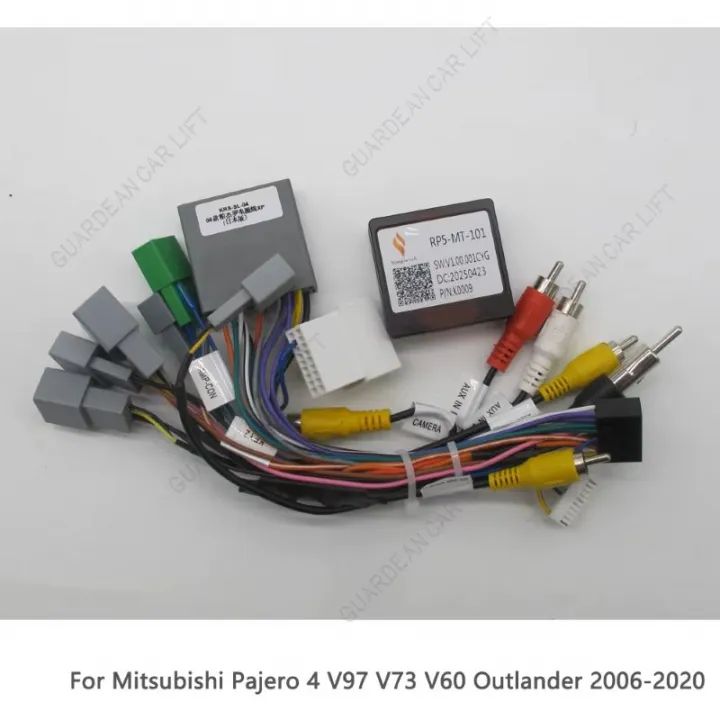 16-контактный автомобильный жгут проводов для Mitsubishi Pajero 4 V97 V73 V60 Outlander 2006-2020, CANBUS WITH HARNESS в Тольятти